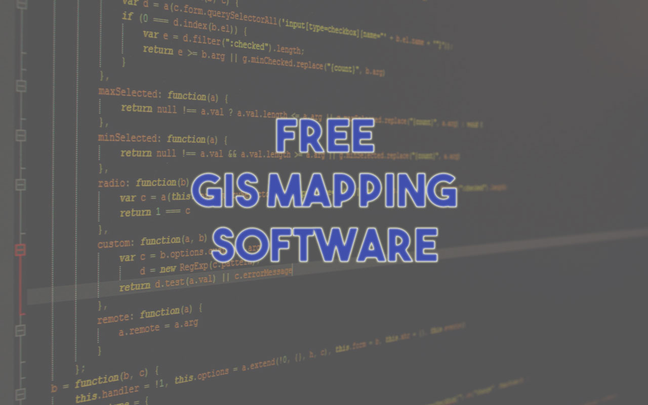 Free GIS Mapping Software