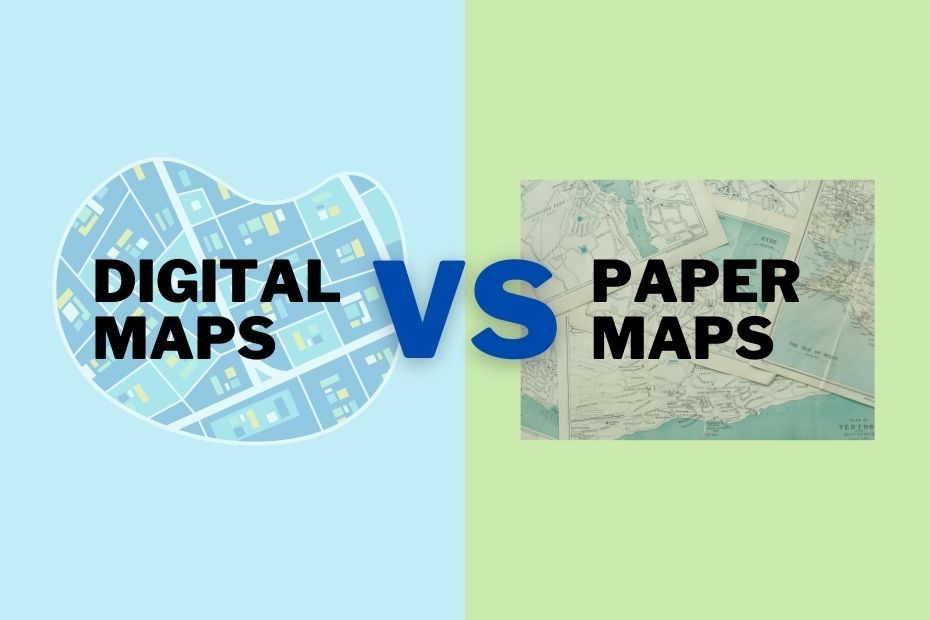 What are the disadvantages of paper maps?
