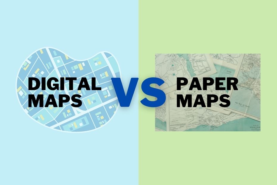 What is the difference between GIS maps and paper maps?