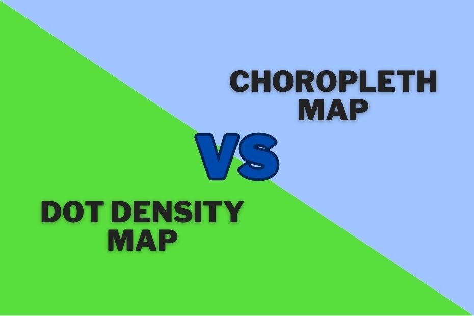 Difference Between Dot Map and Choropleth Map